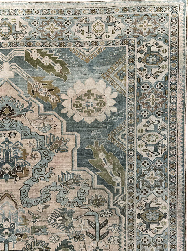 Antique Persian Afshar Room Size Carpet, No.32333 - Gsblank