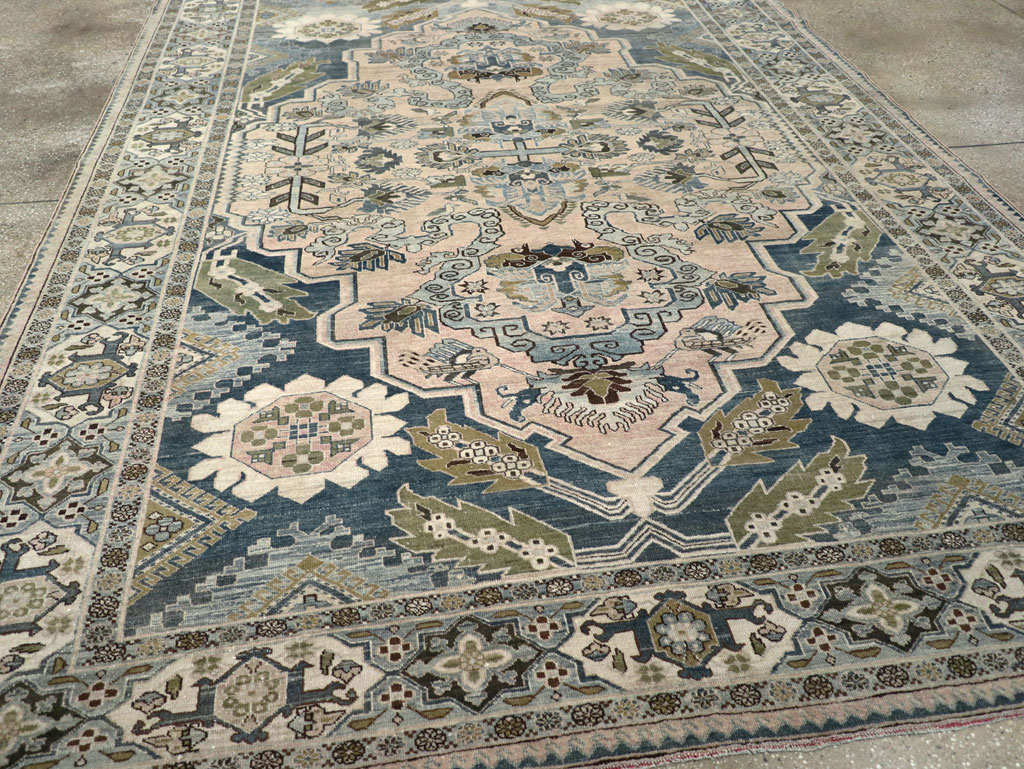 Antique Persian Afshar Room Size Carpet, No.32333 - Gsblank