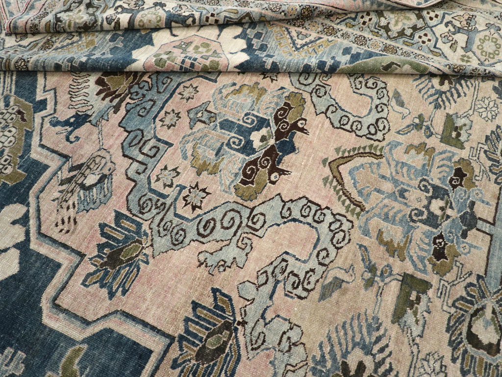 Antique Persian Afshar Room Size Carpet, No.32333 - Gsblank