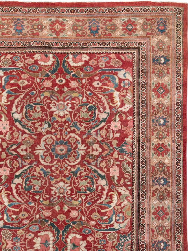 Vintage Persian Mahal Large Carpet, No.32337 - Gsblank