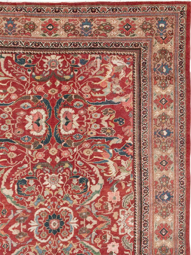 Vintage Persian Mahal Large Carpet, No.32337 - Gsblank