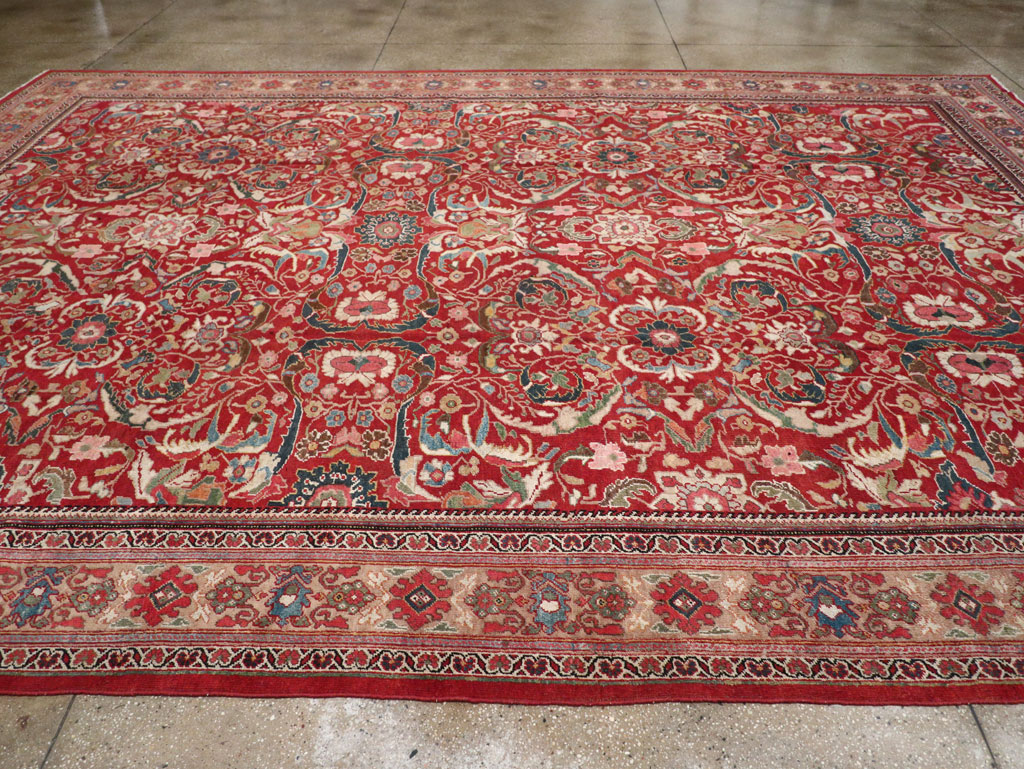 Vintage Persian Mahal Large Carpet, No.32337 - Gsblank