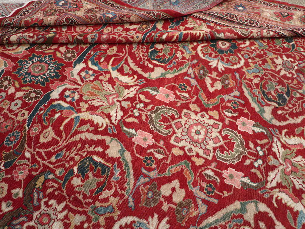 Vintage Persian Mahal Large Carpet, No.32337 - Gsblank