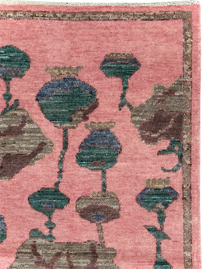 Modern Turkish Pictorial Throw Rug, No.32340 - Gsblank