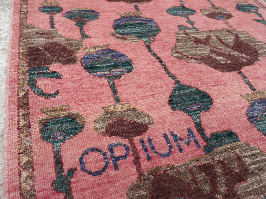 Modern Turkish Pictorial Throw Rug, No.32340 - Gsblank