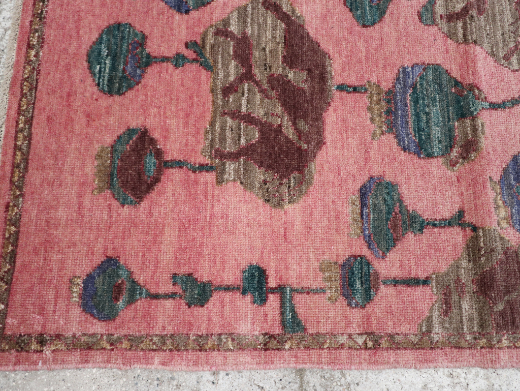 Modern Turkish Pictorial Throw Rug, No.32340 - Gsblank