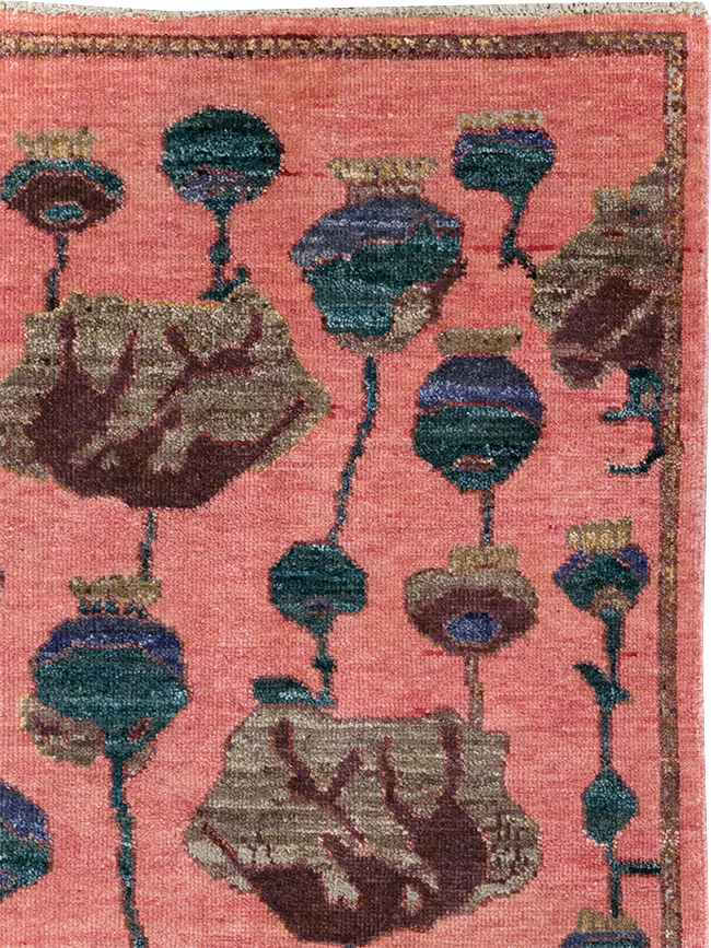Modern Turkish Pictorial Throw Rug, No.32341 - Gsblank
