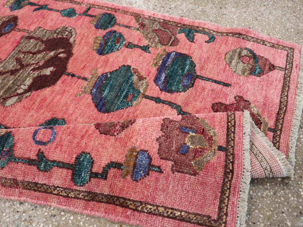 Modern Turkish Pictorial Throw Rug, No.32341 - Gsblank