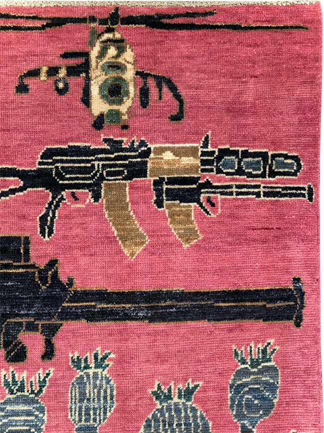 Modern Turkish Pictorial War Rug, No.32342 - Gsblank