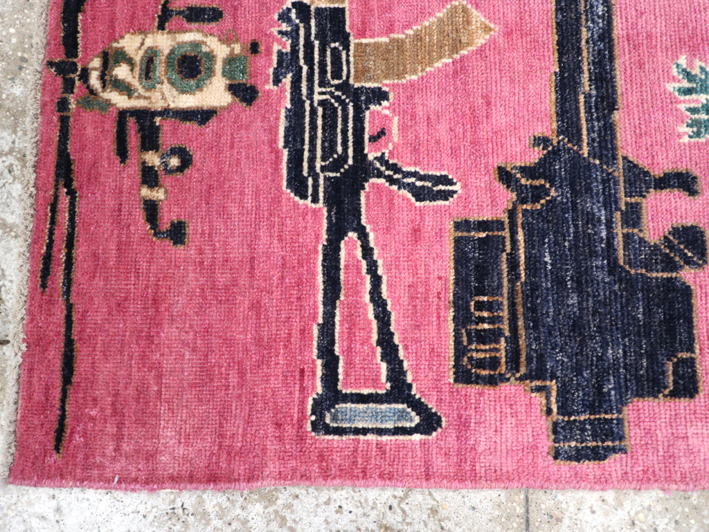 Modern Turkish Pictorial War Rug, No.32342 - Gsblank