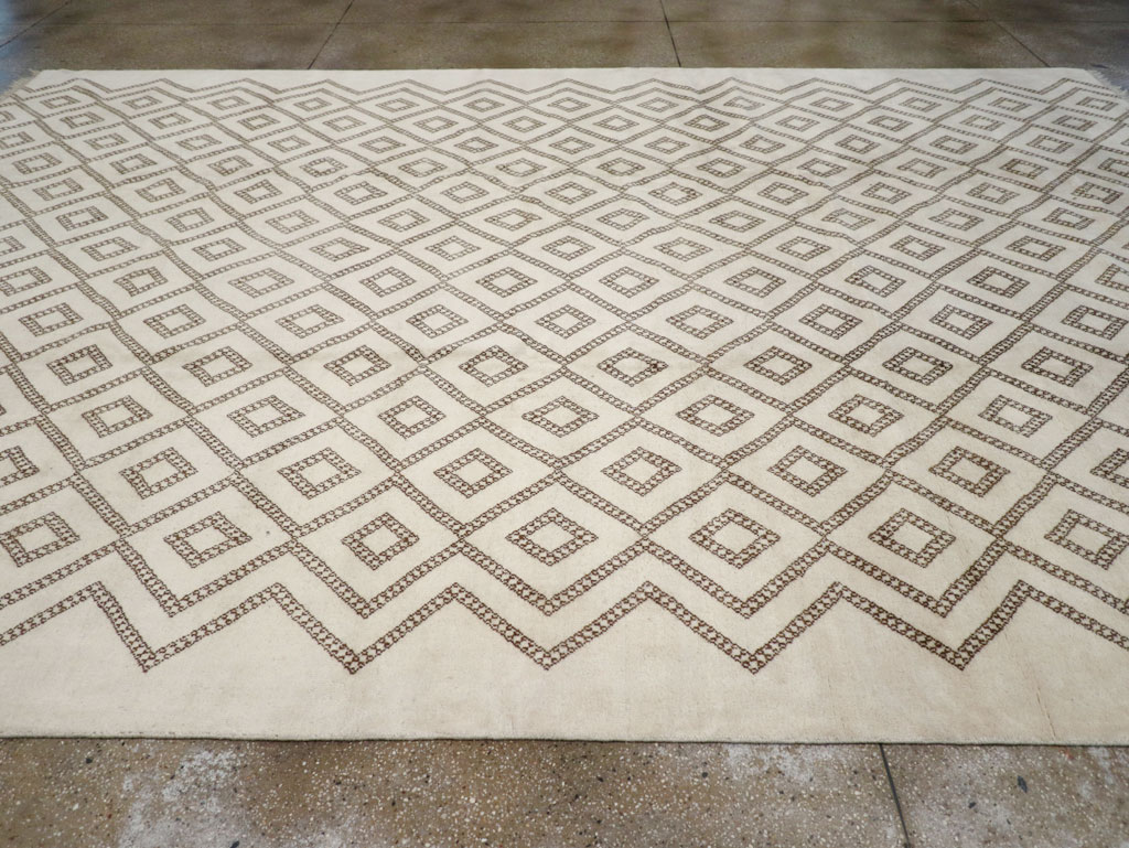 Modern Moroccan Room Size Carpet, No.32349 - Gsblank