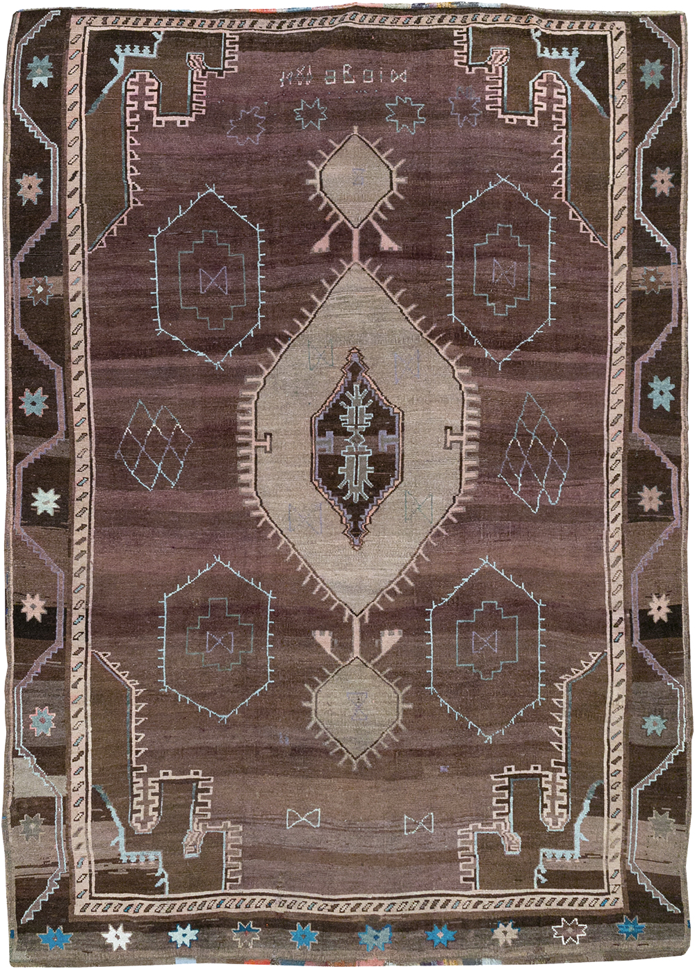 Vintage Turkish Anatolian Room Size Carpet, No.32350 - Gsblank