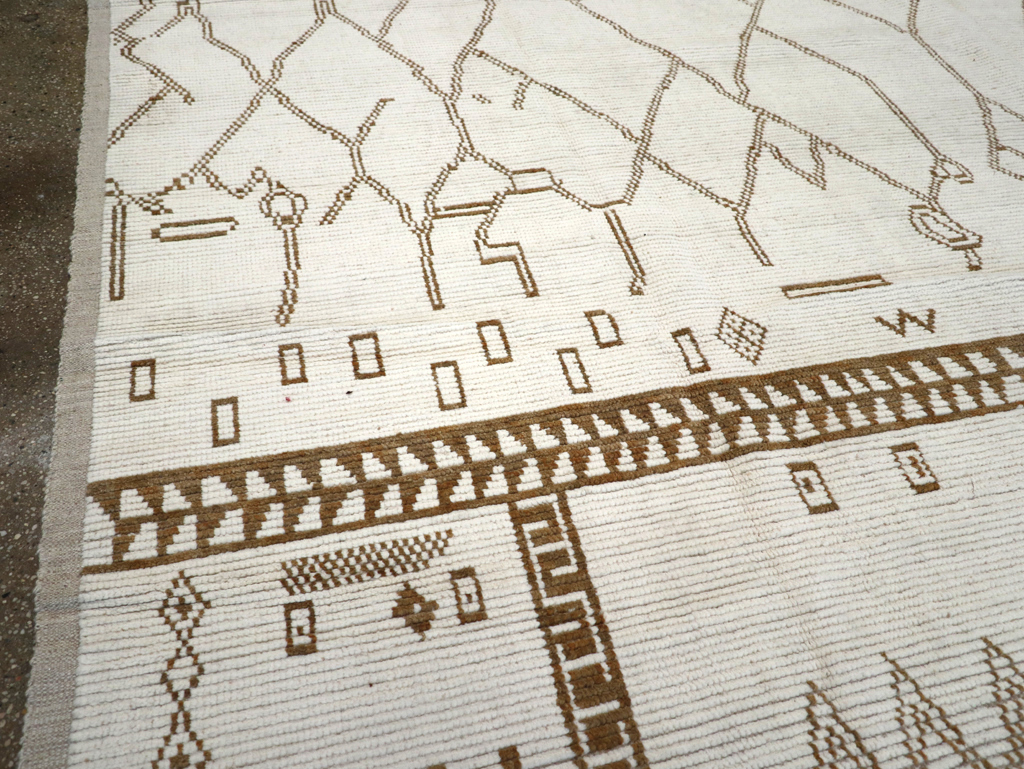 Modern Moroccan Tribal Room Size Carpet, No.32355 - Gsblank