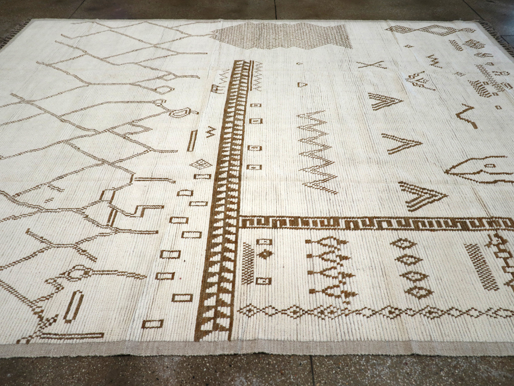 Modern Moroccan Tribal Room Size Carpet, No.32355 - Gsblank