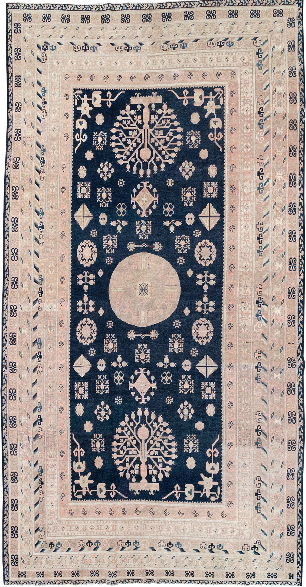 Antique East Turkestan Khotan Gallery Carpet, No.32360 - Gsblank