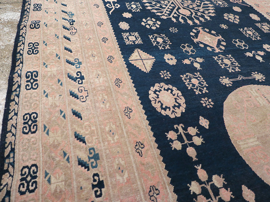 Antique East Turkestan Khotan Gallery Carpet, No.32360 - Gsblank