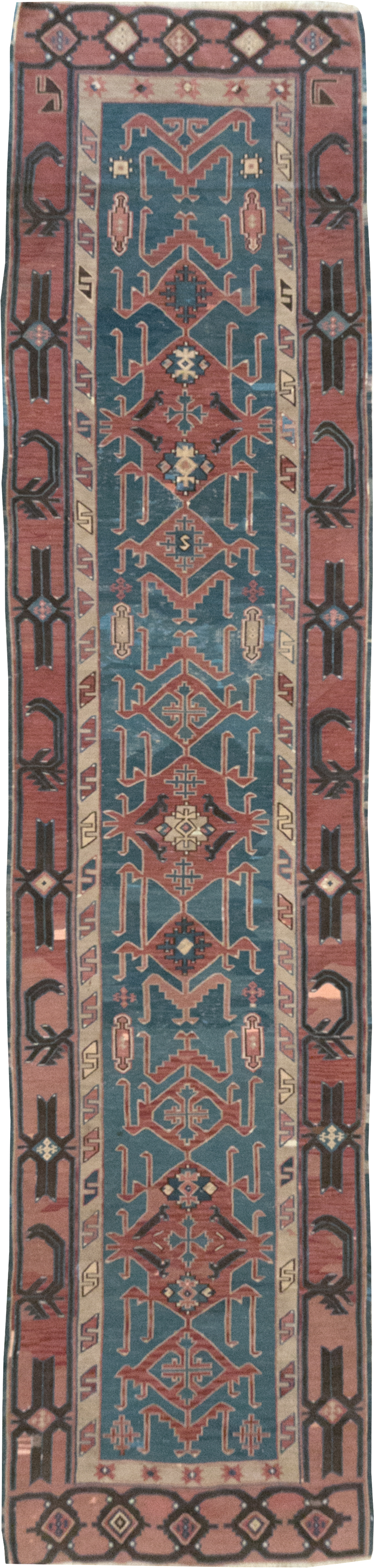 Antique Caucasian Avar Kilim Runner, No.32363 - Gsblank