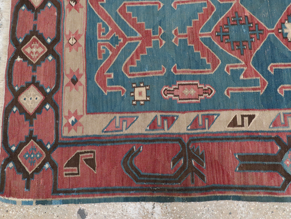 Antique Caucasian Avar Kilim Runner, No.32363 - Gsblank