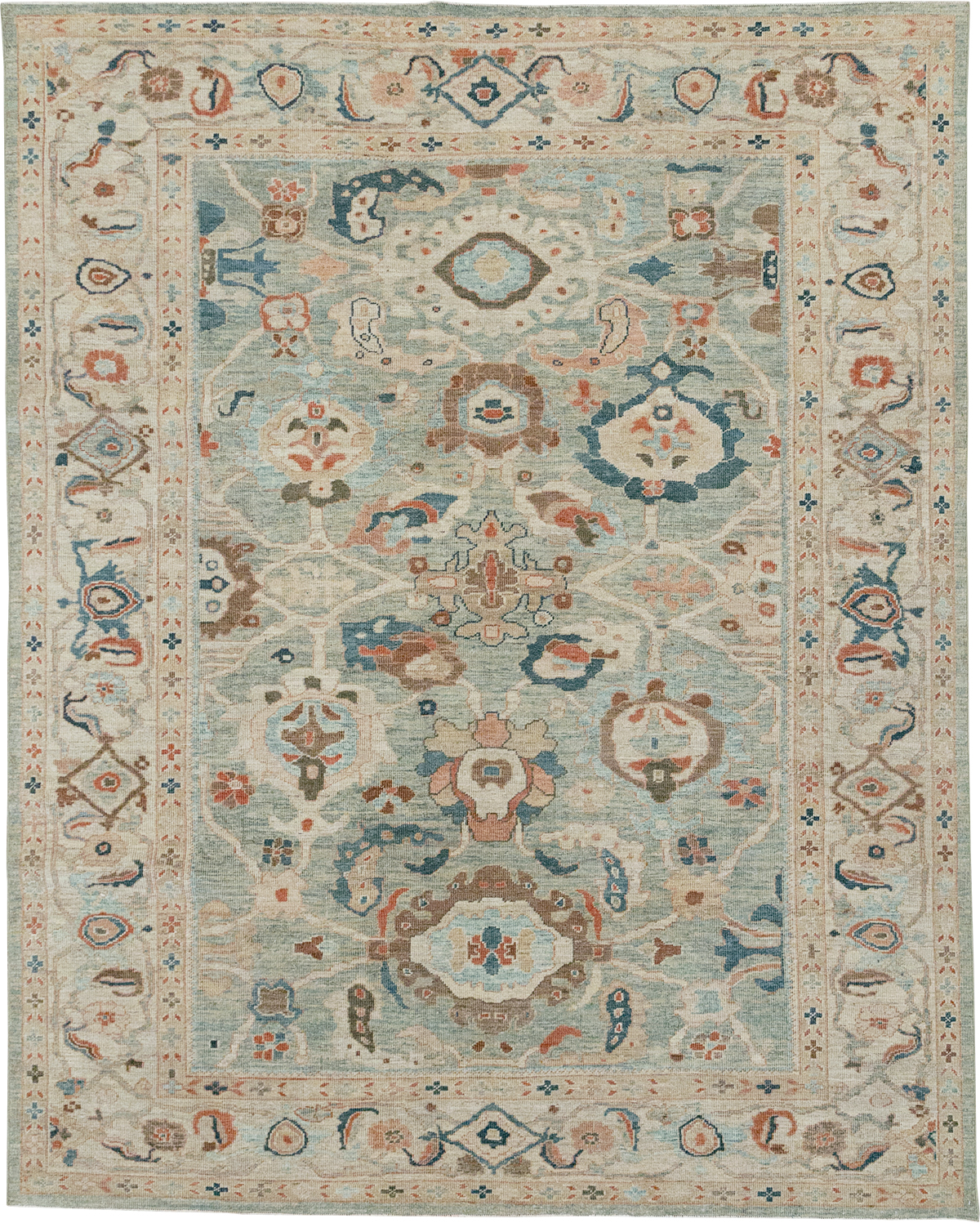 Modern Persian Sultanabad Room Size Carpet, No.32364 - Gsblank