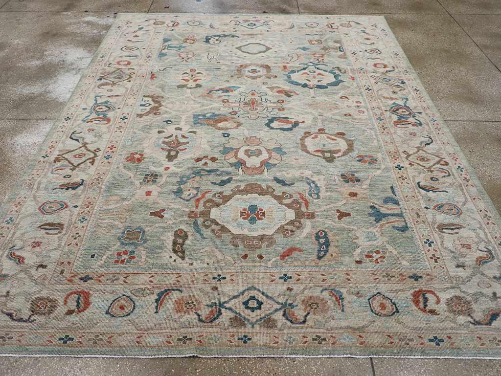 Modern Persian Sultanabad Room Size Carpet, No.32364 - Gsblank