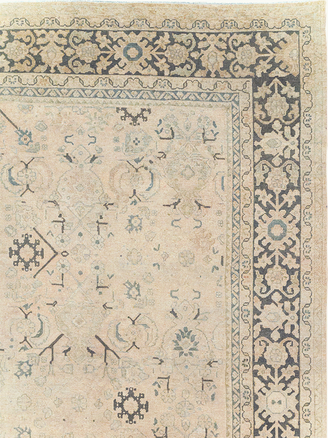 Vintage Persian Mahal Room Size Carpet, No.32366 - Gsblank