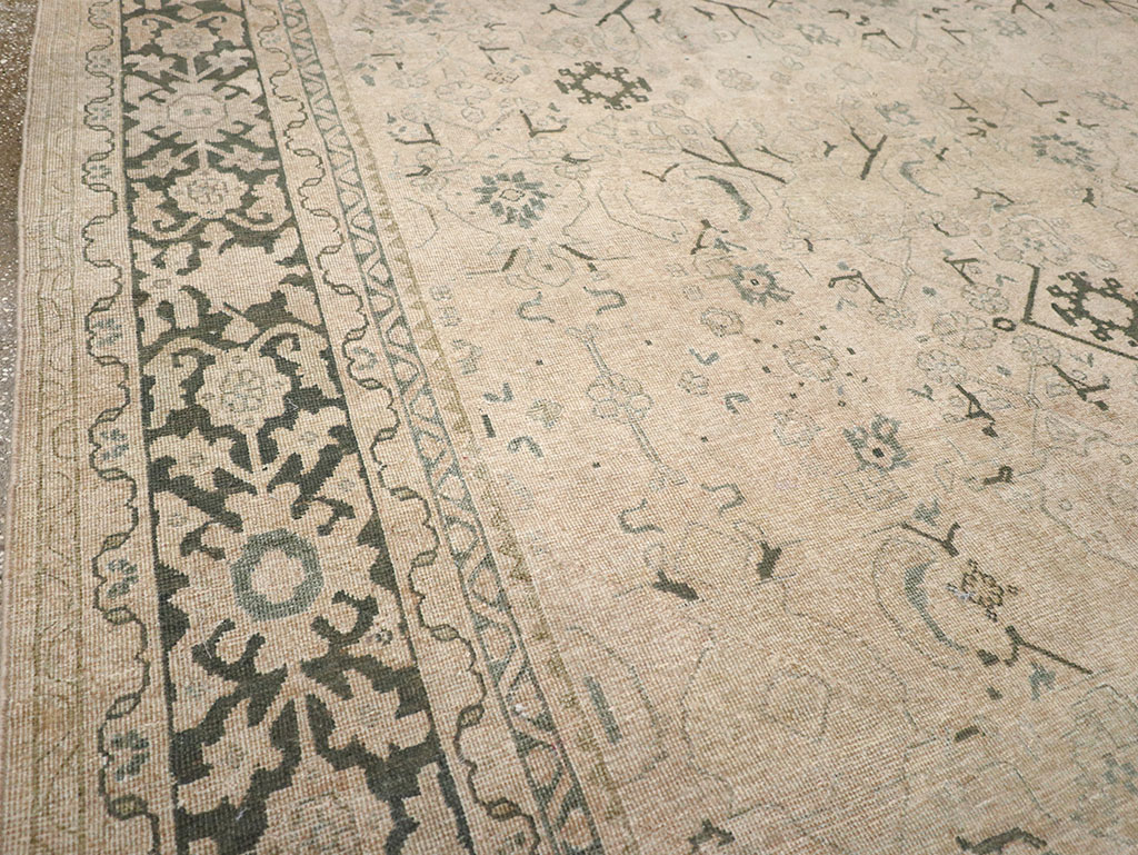 Vintage Persian Mahal Room Size Carpet, No.32366 - Gsblank