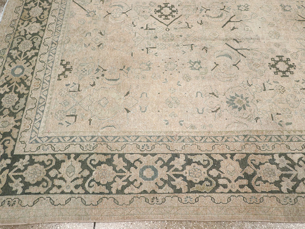 Vintage Persian Mahal Room Size Carpet, No.32366 - Gsblank