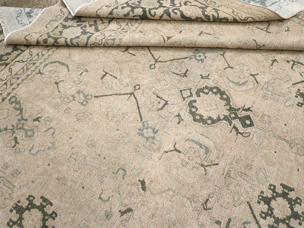 Vintage Persian Mahal Room Size Carpet, No.32366 - Gsblank