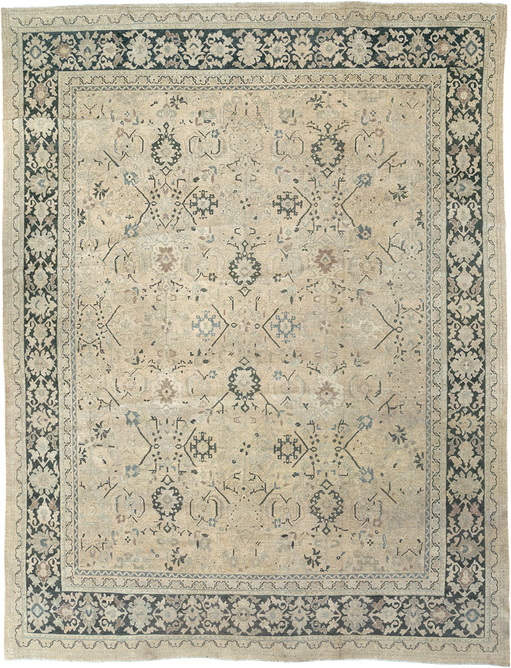 Vintage Persian Mahal Room Size Carpet, No.32367 - Gsblank