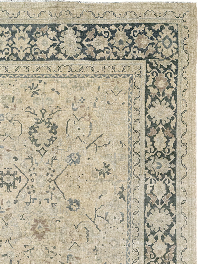 Vintage Persian Mahal Room Size Carpet, No.32367 - Gsblank