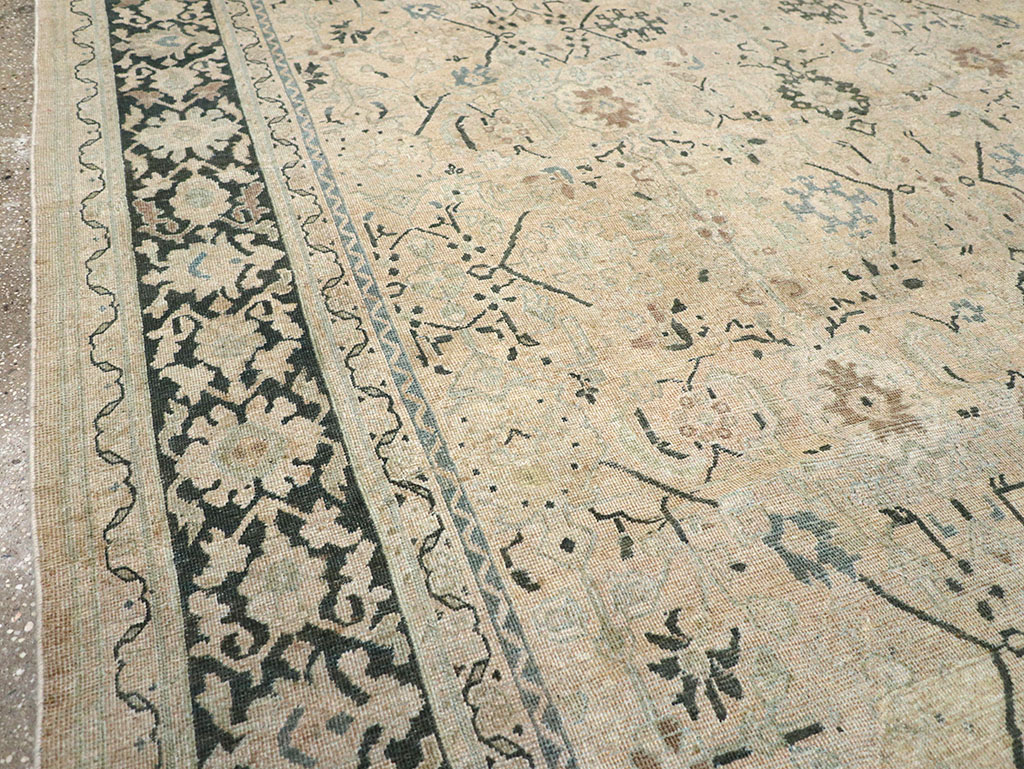Vintage Persian Mahal Room Size Carpet, No.32367 - Gsblank