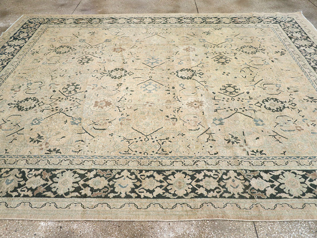 Vintage Persian Mahal Room Size Carpet, No.32367 - Gsblank
