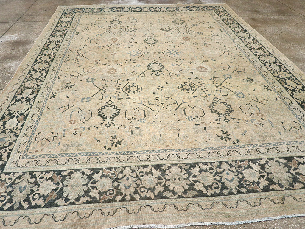 Vintage Persian Mahal Room Size Carpet, No.32367 - Gsblank