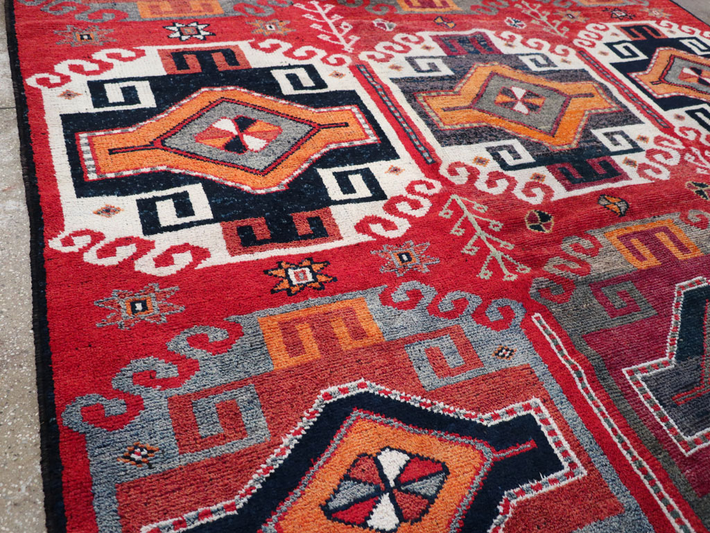 Vintage Turkish Anatolian Square Room Size Carpet, No.32370 - Gsblank