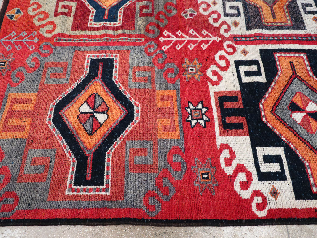 Vintage Turkish Anatolian Square Room Size Carpet, No.32370 - Gsblank