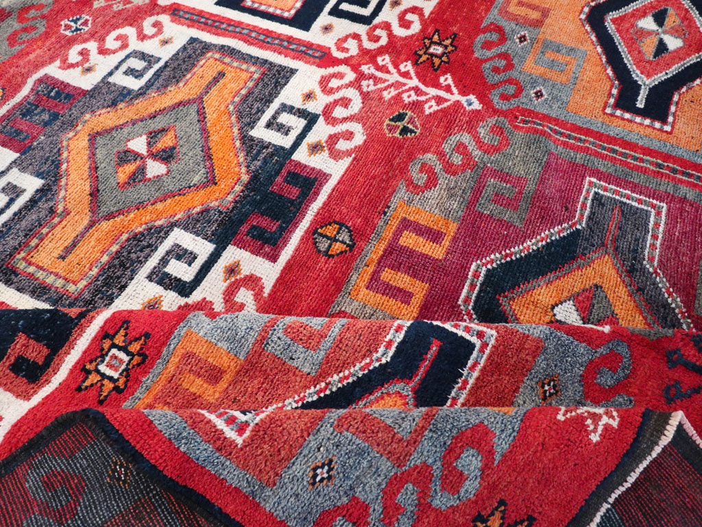 Vintage Turkish Anatolian Square Room Size Carpet, No.32370 - Gsblank