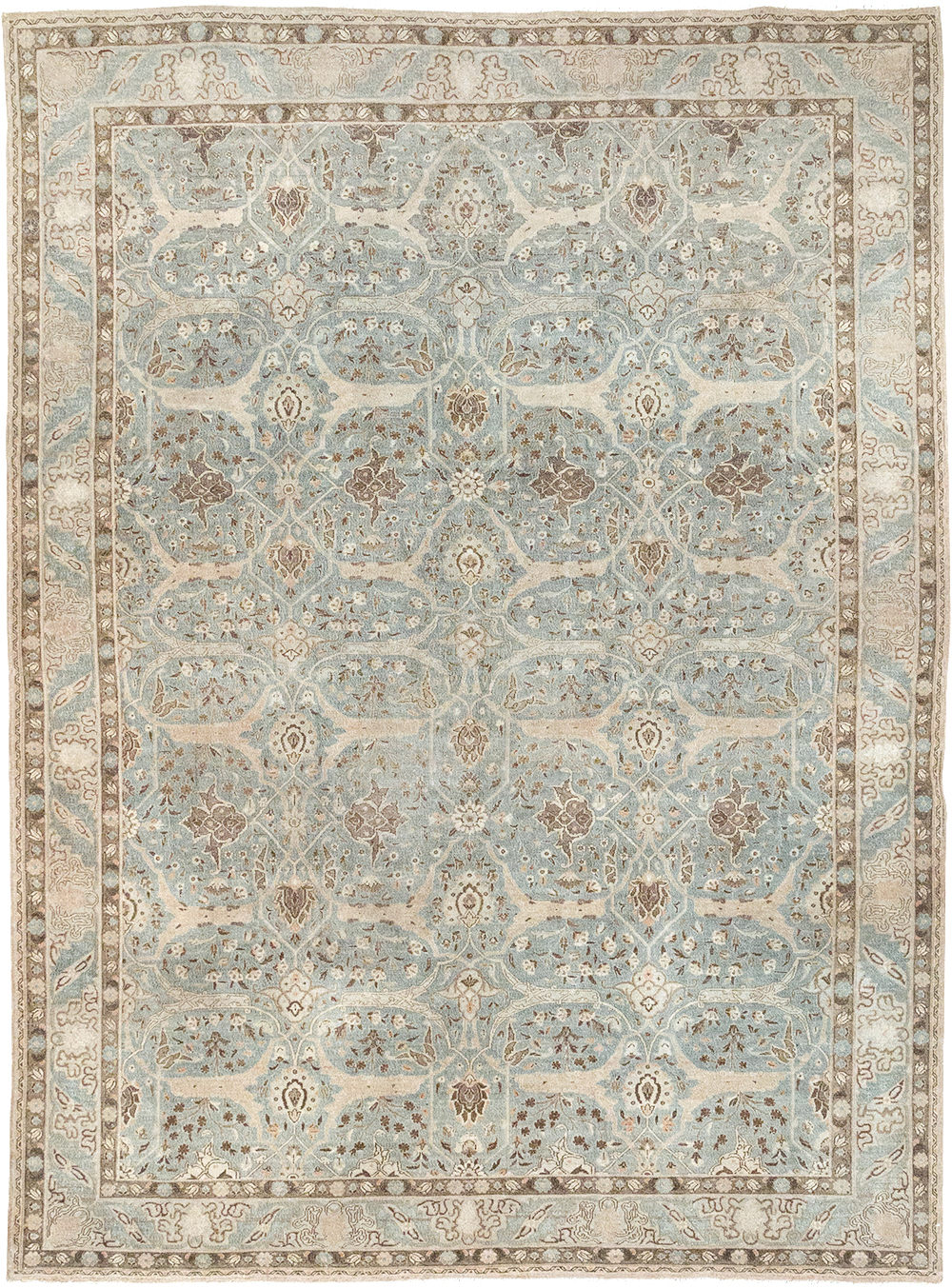 Vintage Persian Quom Room Size Carpet, No.32373 - Gsblank