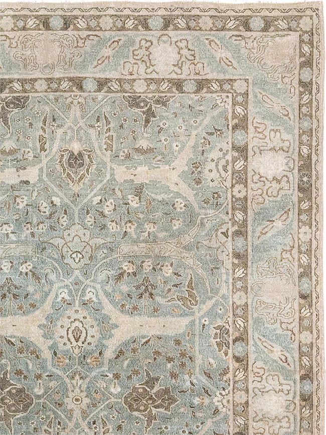 Vintage Persian Quom Room Size Carpet, No.32373 - Gsblank
