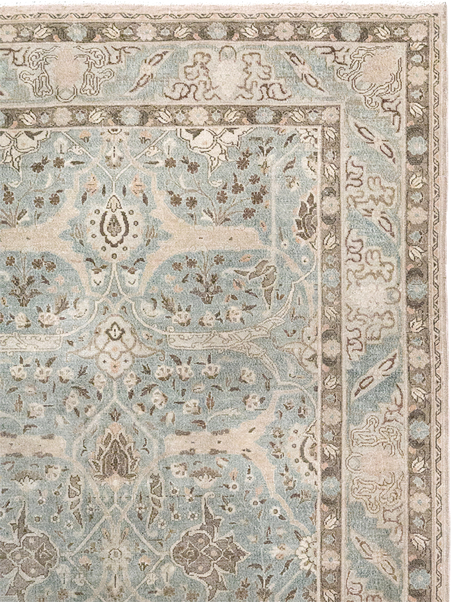 Vintage Persian Quom Room Size Carpet, No.32373 - Gsblank