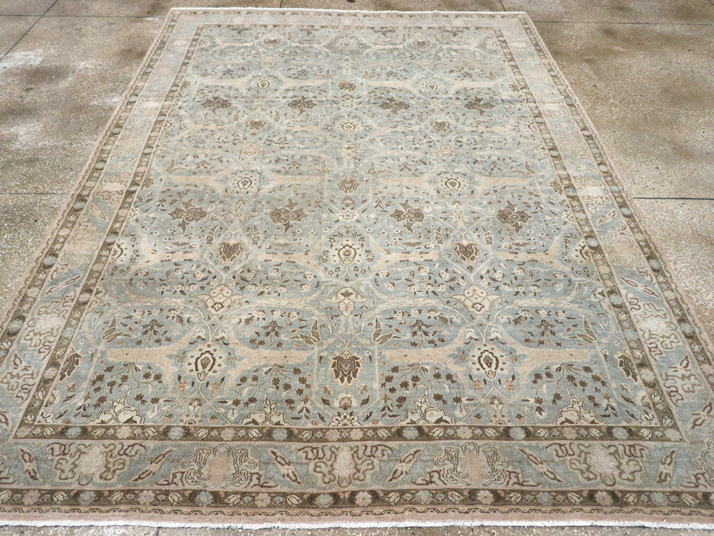 Vintage Persian Quom Room Size Carpet, No.32373 - Gsblank
