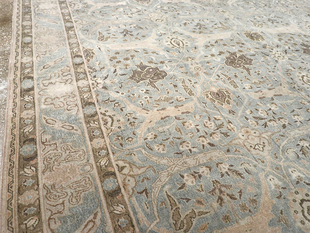 Vintage Persian Quom Room Size Carpet, No.32373 - Gsblank