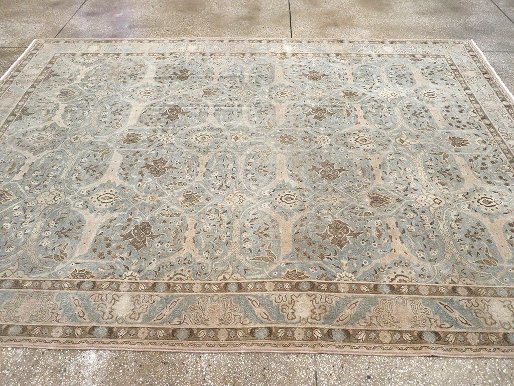 Vintage Persian Quom Room Size Carpet, No.32373 - Gsblank