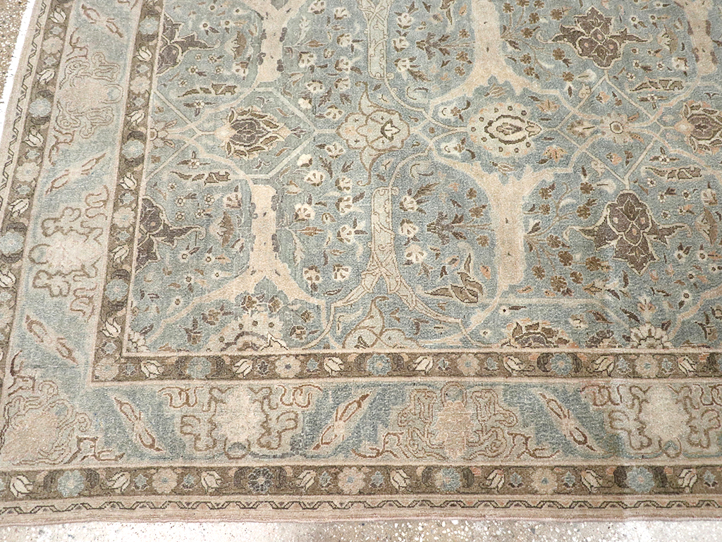 Vintage Persian Quom Room Size Carpet, No.32373 - Gsblank
