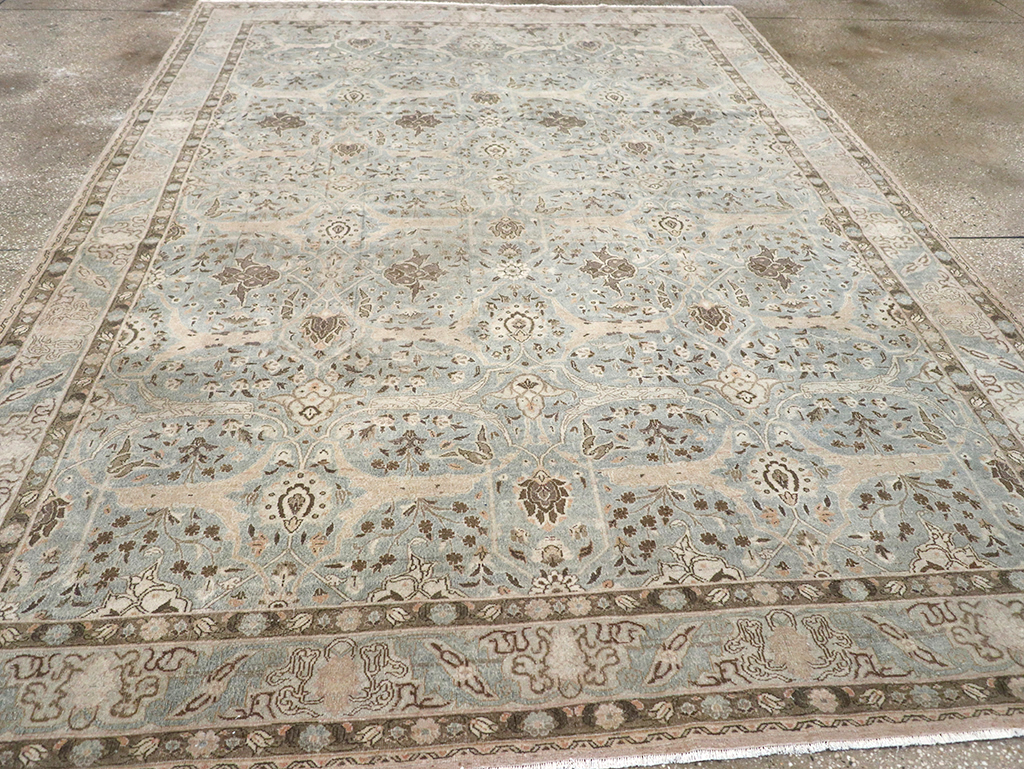 Vintage Persian Quom Room Size Carpet, No.32373 - Gsblank