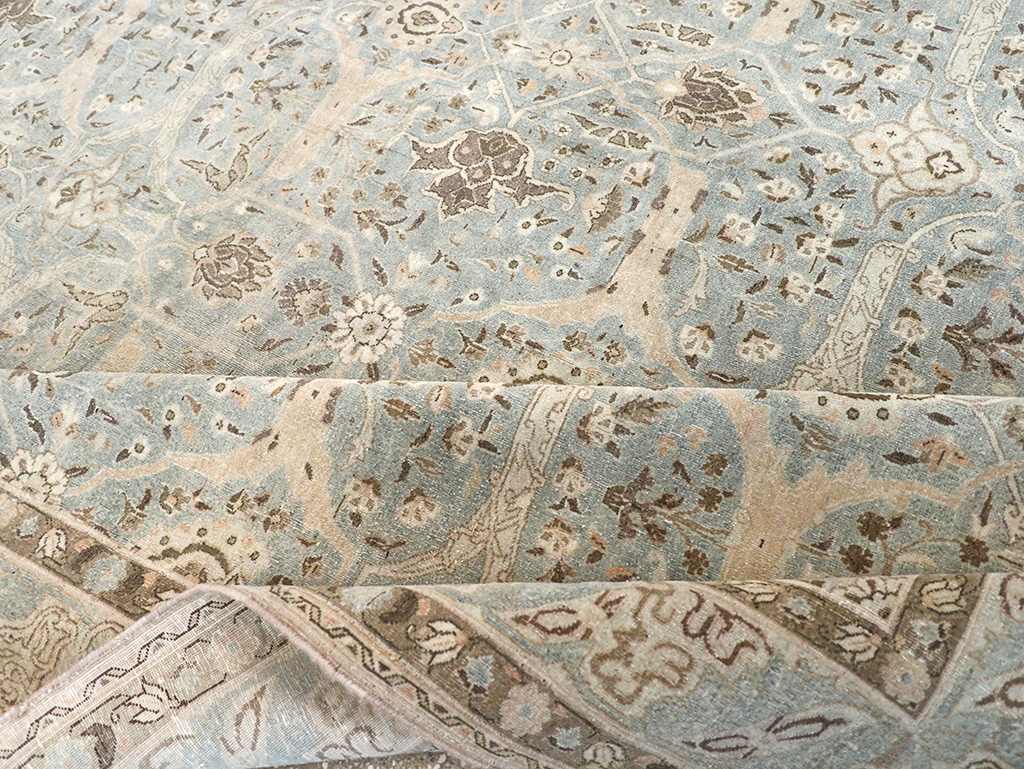 Vintage Persian Quom Room Size Carpet, No.32373 - Gsblank