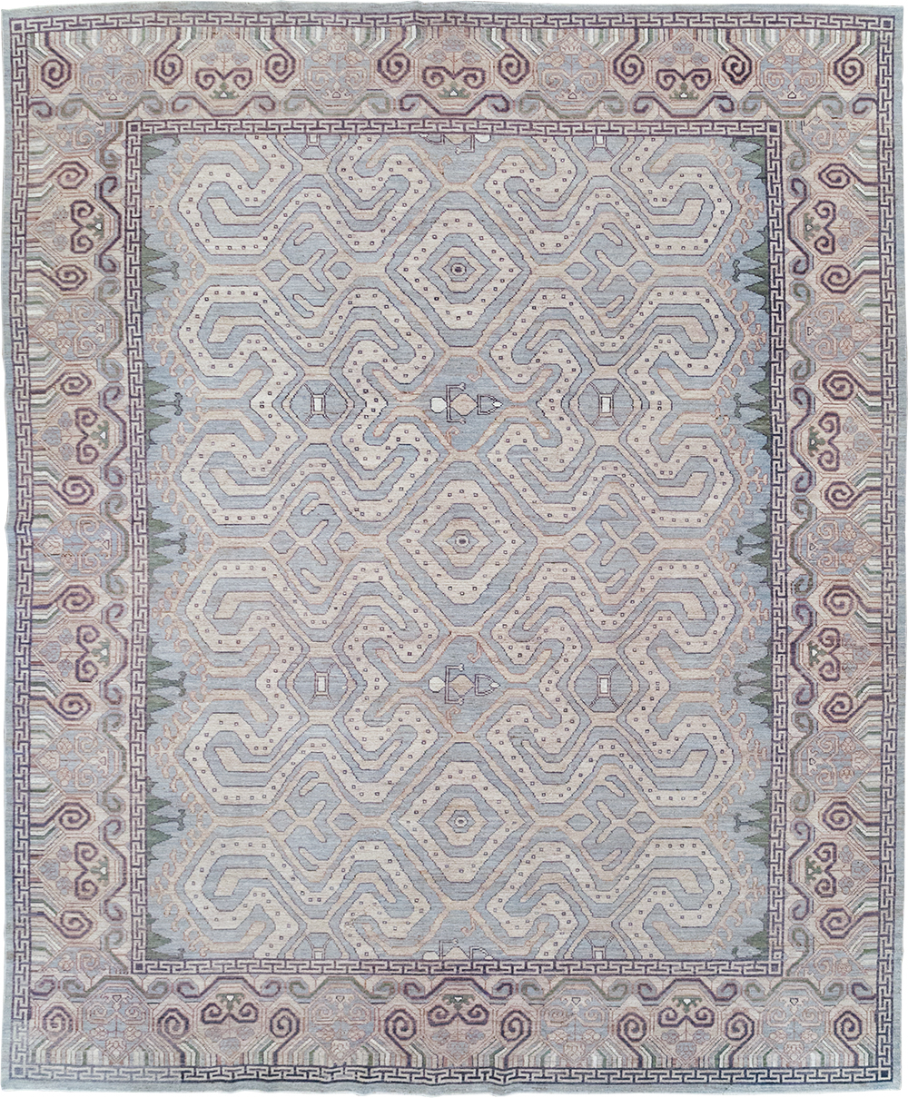 Modern East Turkestan Khotan Room Size Carpet, No.32375 - Gsblank