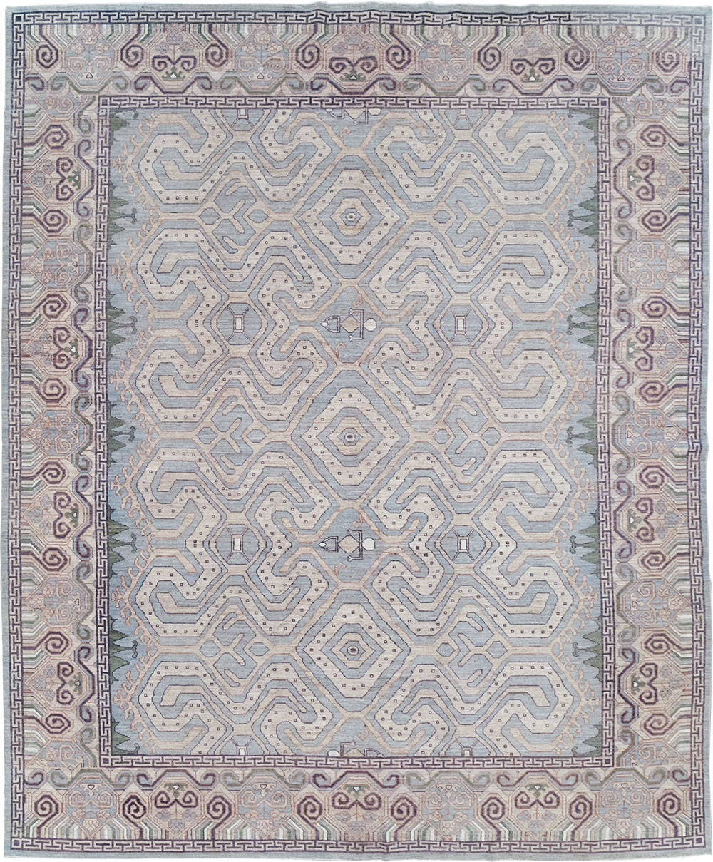 Modern East Turkestan Khotan Room Size Carpet, No.32375 - Gsblank