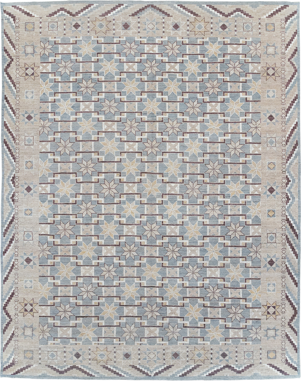Modern East Turkestan Khotan Room Size Carpet, No.32377 - Gsblank