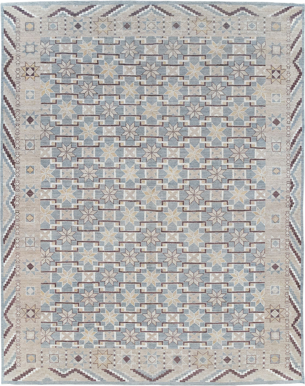 Modern East Turkestan Khotan Room Size Carpet, No.32377 - Gsblank