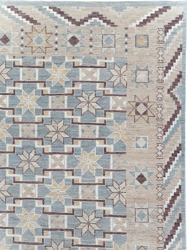 Modern East Turkestan Khotan Room Size Carpet, No.32377 - Gsblank